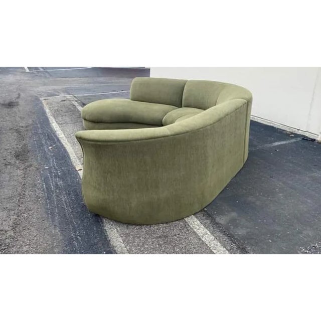 Textile Vintage Serpentine Sectional Sofa For Sale - Image 7 of 9