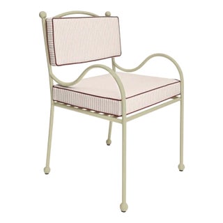 Panarea Armchair in Red and Cream Striped Upholstery by Ceraudo, 2010s For Sale