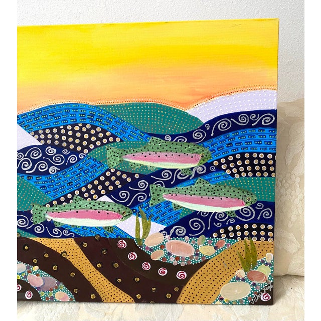 Such a beautiful intricate oil painting to brighten your decor!