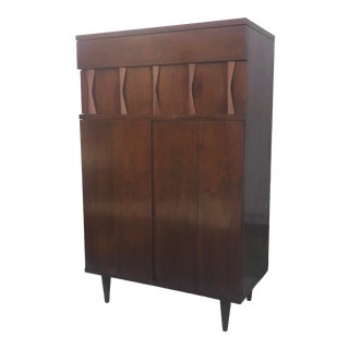 Tall Mid-Century Bureau or Dresser by American of Martinsville For Sale