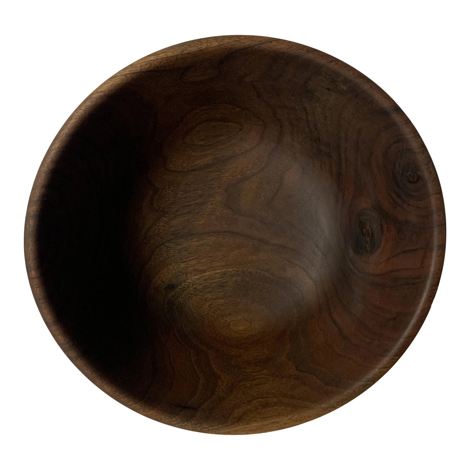 Hand Turned Walnut Wooden Bowl Chairish