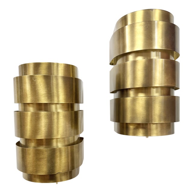 Model V155 Wall Lamps by Hans-Agne Jakobsson, 1960s, Set of 2 For Sale