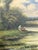 19th Century French Pastoral Landscape Oil Painting in Ornate Giltwood Frame For Sale - Image 6 of 17