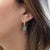 Natural 2.19 Carat Square Emerald and Diamond 18K Yellow Gold Dangling Drop Huggie Earrings. Details: Item Type: Drop...