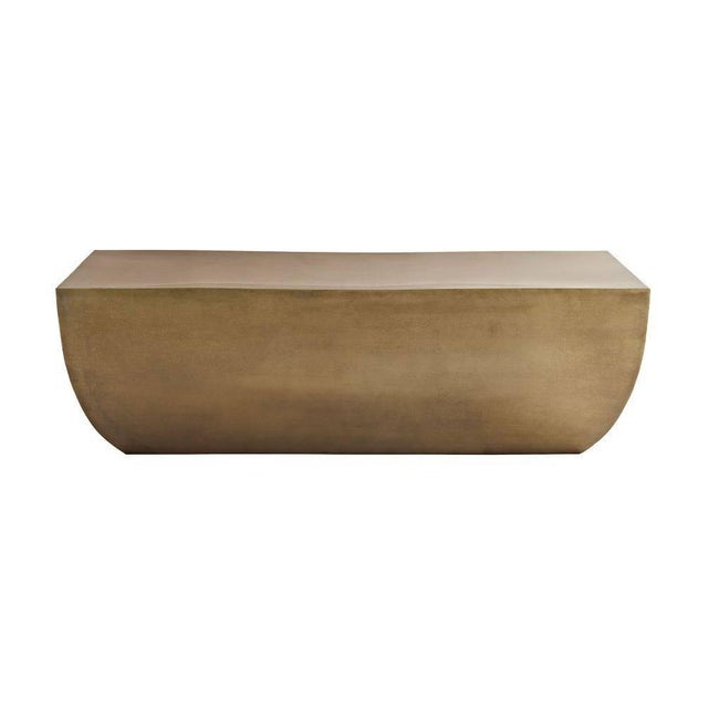 Establish an elevated elegance while creating interest in a space with this unique coffee table. Iron sheath is shaped to...