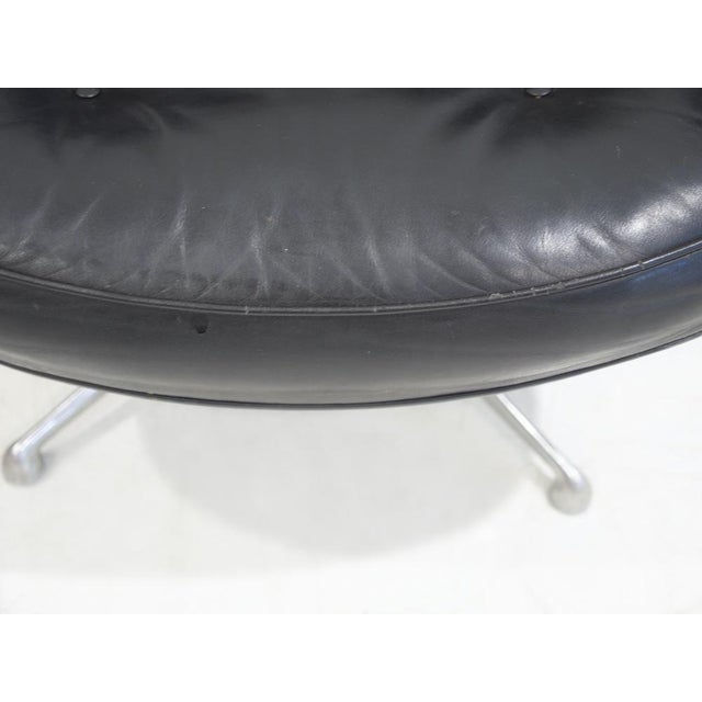 Set of Executive Chairs in Black Leather by Charles and Ray Eames, 1960s For Sale - Image 9 of 18