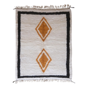 Modern Moroccan Wool Rug - 8.2 X 6.3 Ft