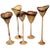 Set of Five Hand-Turned Wood Cups by Paul Maurer For Sale