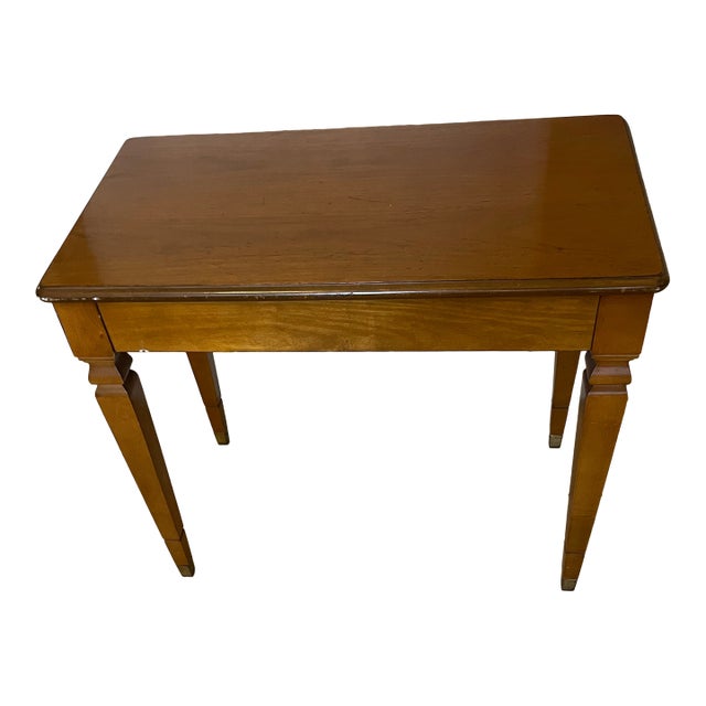 Mid 20th Century Solid Wood Piano Organ Foyer Bench With Music Storage For Sale