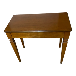 Mid 20th Century Solid Wood Piano Organ Foyer Bench With Music Storage