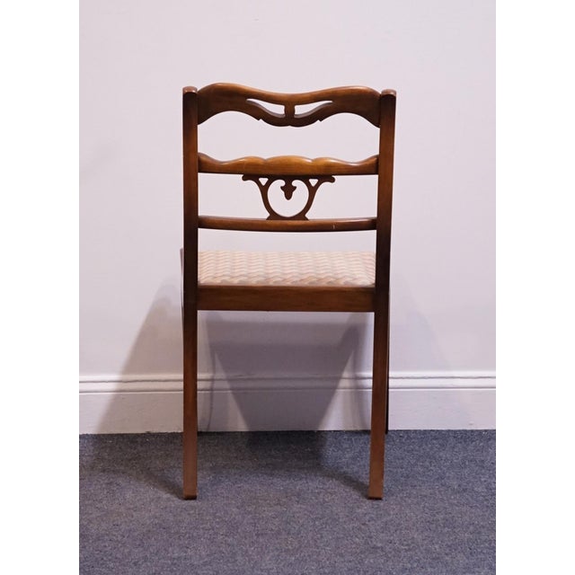Vintage Antique Solid Mahogany Traditional Duncan Phyfe Dining Side Chair For Sale In Kansas City - Image 6 of 10
