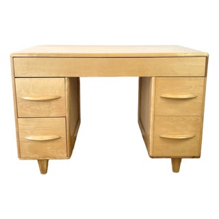 Vintage Mid-Century Modern Heywood Wakefield Straight Student Desk Model M783 For Sale