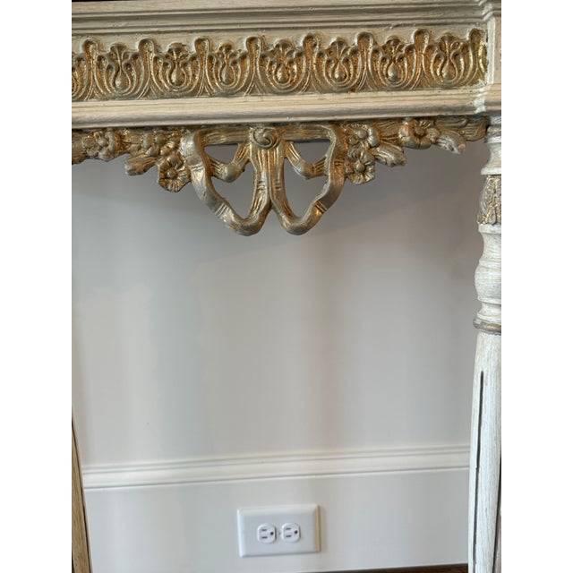 White French Demilune Console With Marble Top For Sale - Image 8 of 16