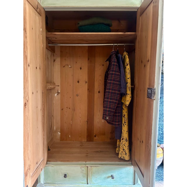 Vintage Chinoiserie Painted Wardrobe, 1930s For Sale - Image 6 of 13