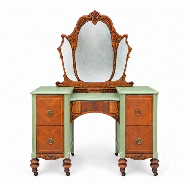 WELCOME AND THANK YOU FOR TAKING THE TIME TO LOOK!! Absolutely gorgeous, Stunning, A distinctive antique vanity set...