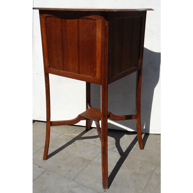 Art Nouveau Arts and Crafts Display Cabinet, 1890s For Sale - Image 3 of 18