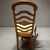 Rare 1966 Thomasville Formal Ladderback Style Dining Chairs Original Yellow Patterned Upholstery For Sale - Image 9 of 16