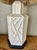 Vintage Hollywood Regency White Ceramic Hexagonal Bamboo Relief Table Lamp For Sale In Palm Springs - Image 6 of 11