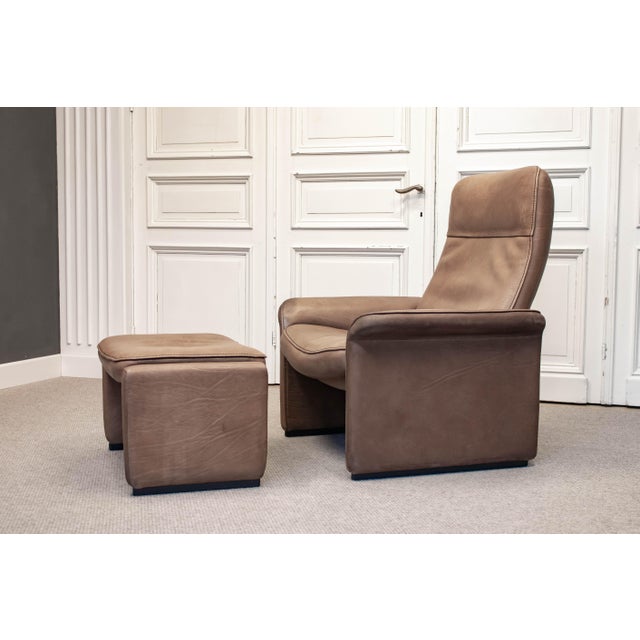 Lounge Chair with Ottoman from de Sede, Switzerland, 1960s, Set of 2 For Sale - Image 12 of 12