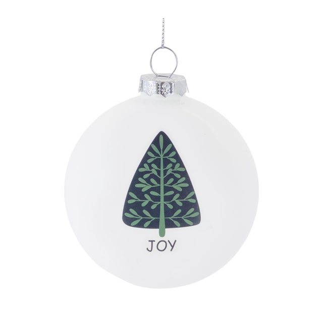 Kenneth Ludwig Chicago Tree Sentiment Ball Ornament (Set of 6) For Sale - Image 4 of 5