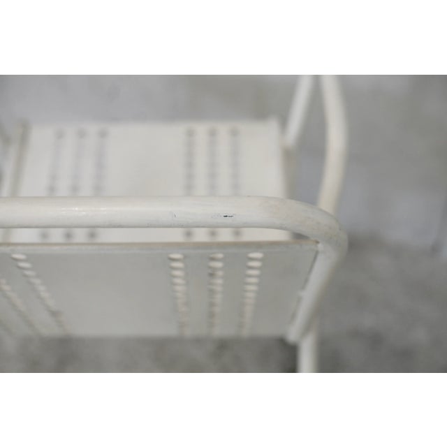 Metal Set of French Honeycomb Armchairs, 1950s For Sale - Image 7 of 18