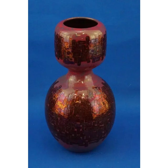 Ceramic Modern Futuristic Ceramic Double-Bulb Vase by Ivo Sassi, Italy, 1950s For Sale - Image 7 of 18