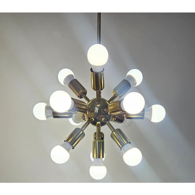Mid-Century Space Age Sputnik Chandelier, 1970s For Sale - Image 9 of 16