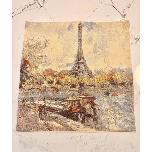 Bring timeless Parisian charm to your home with this authentic woven tapestry wall hanging by Craye Groupe Flemish...