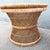 Brown Boho Chic Buri Rattan Circular Inlaid Glass Top Side Tables - A Pair For Sale - Image 8 of 8