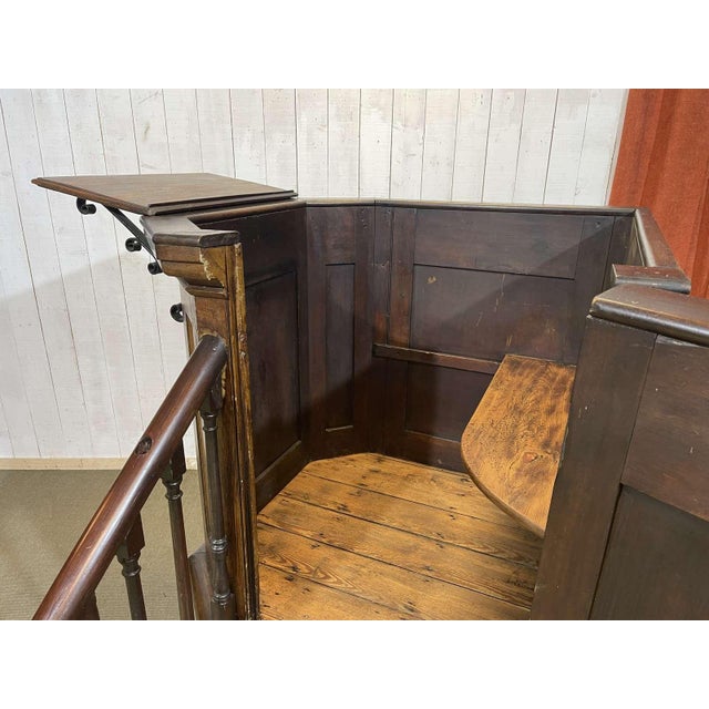 19th Century English University Chair in Fir and Pitch Pine For Sale - Image 12 of 16