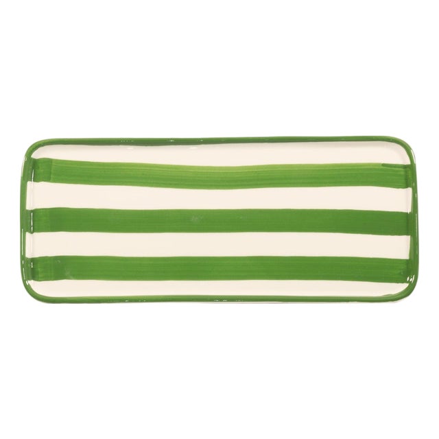 Lido Rectangular Plate - Set of 4 - Green For Sale