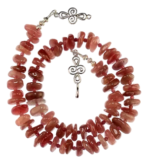 Unique Madagascar Rose Quartz Necklace