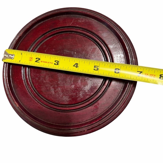 Chinoiserie Vintage Mahogany Plant or Display Stand For Sale - Image 3 of 6