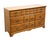 Sprague & Carleton Solid Hard Rock Maple Colonial Early American 58" Triple Dresser 210-B130 601-8 For Sale - Image 4 of 13