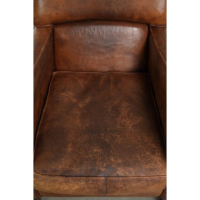 Vintage Sheepskin Lounge Chair For Sale - Image 6 of 13