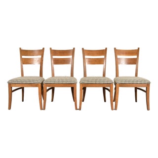 Stickley Mission Oak Arts & Crafts Dining Chairs, Set of Four For Sale