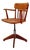 Bauhaus Style Swivel Office Armchair in Wood from Stollgiroflex, 1960s For Sale