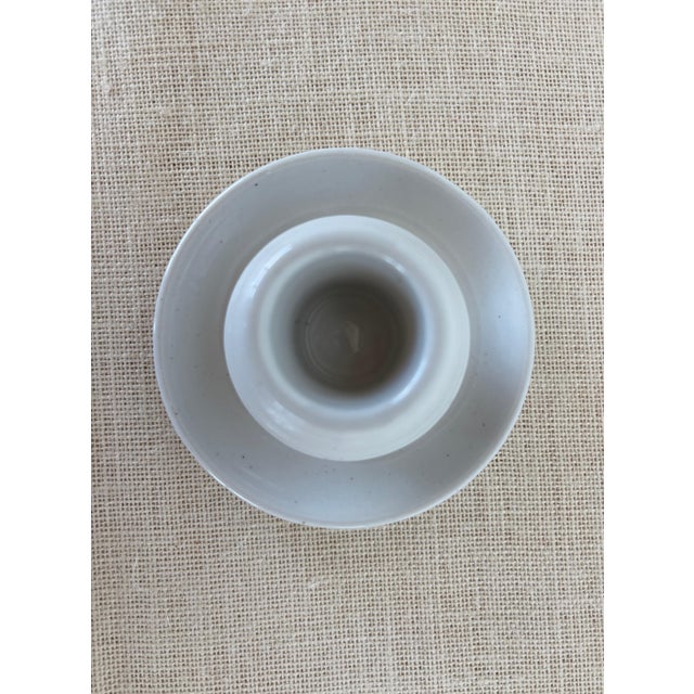 French Vintage Pyrogène French White Porcelain Match Striker Holder Ash Tray For Sale - Image 3 of 5