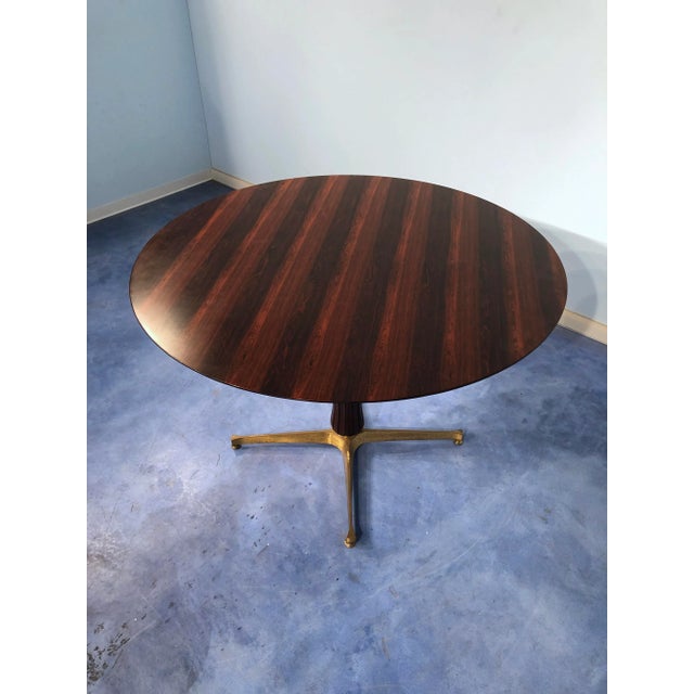 1950s Mid-Century Italian Rosewood Dining Table Attributed to Paolo Buffa, 1950s For Sale - Image 5 of 18