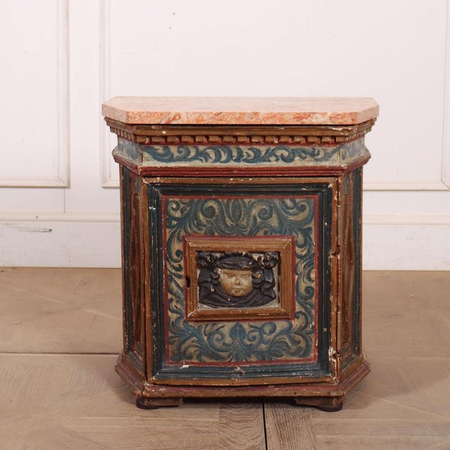 Italian Painted Apothecary Cabinet For Sale - Image 10 of 10