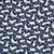 SAMPLE - Schumacher Cottontails Fabric In Indigo For Sale