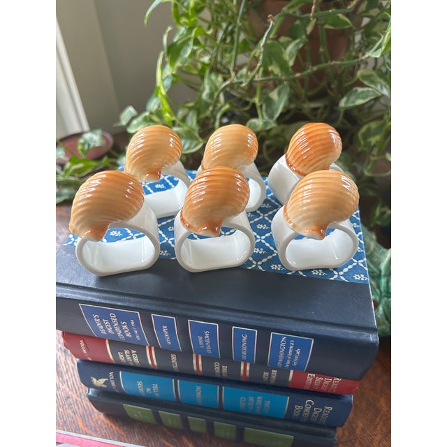 Imported from Audrey, a company popular in the late 20th century for home entertaining and decor, these porcelain napkins...