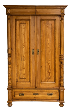 Gründerzeit Softwood Wardrobe, Late 19th Century