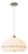 Nova of California Morelli Pendant Ceiling Light - Modern Lighting Fixure, Lucite Shade, Satin Nickel Base For Sale
