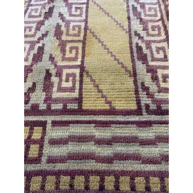 Beige Swedish Art Deco Rug with Greek Key Design, 1930s For Sale - Image 8 of 12
