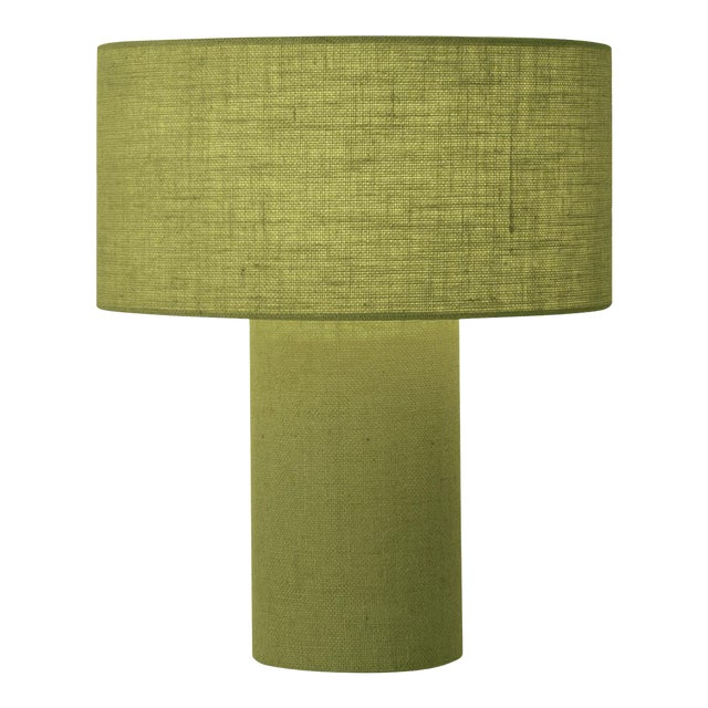 Mid-Century Modern Moonlight Avocado Table Lamp For Sale