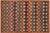 Boho Chic Balochi Maroon/Orange Wool Rug - 3'3''x5'1'' For Sale - Image 10 of 11