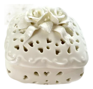 Charming Pair of Vintage Porcelain Boxes
