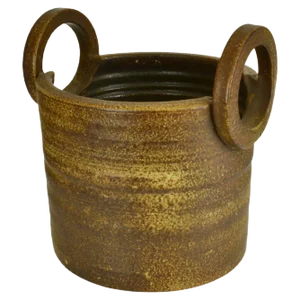 Large Two-Handled Ceramic Plant Pot from Mobach