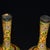Vintage Pair of Cloisonne Enamel Vases - Yellow Floral Motif - 22.5cm For Sale In Los Angeles - Image 6 of 9